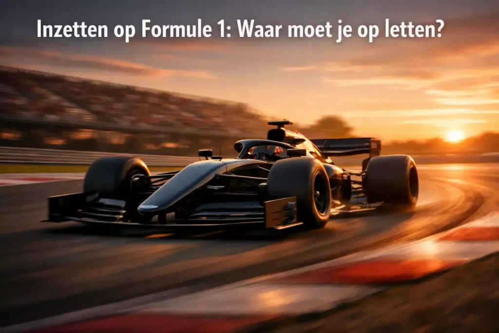 Formule 1 raceauto op hoge snelheid tijdens Grand Prix