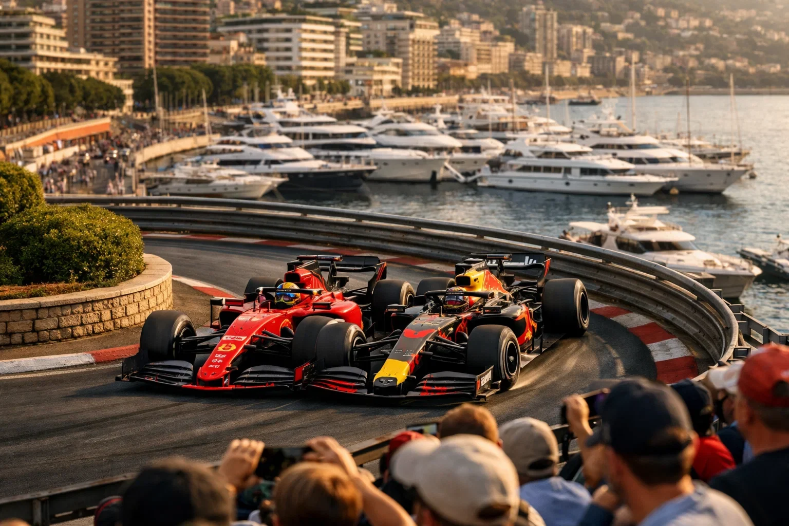 Formule 1 raceauto in actie op het circuit tijdens Grand Prix met live weddenschap spanning